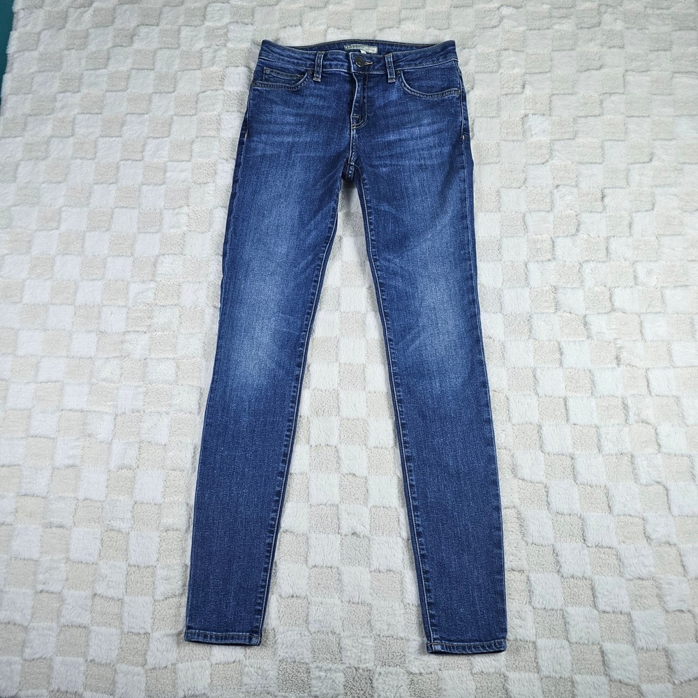 Joie Jeans Skyline Mid Rise Skinny Jeans Dark Wash Blue 19611-J1006 Made in USA